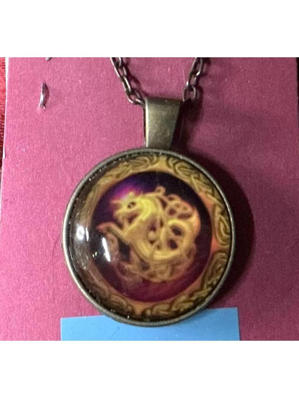 Coiled Snake Dragon Necklace